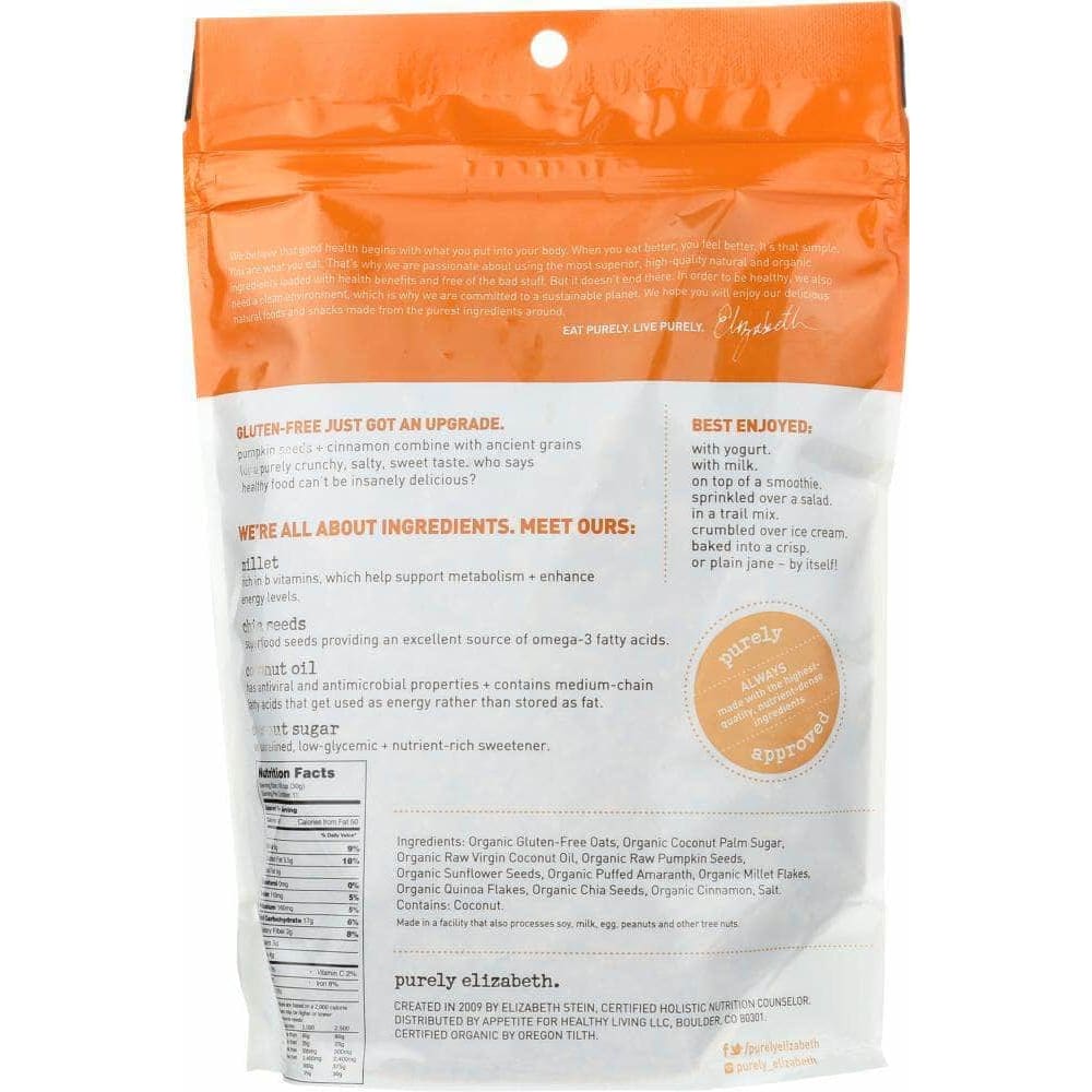 Purely Elizabeth Purely Elizabeth Pumpkin Fig Ancient Grain Granola, 12 oz