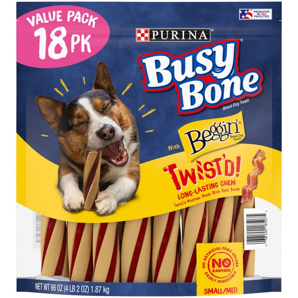 Purina Busy With Beggin’ Twist’d Small/Medium Breed Dog Treats (18 ct.) - Dog Food & Treats - Purina Busy