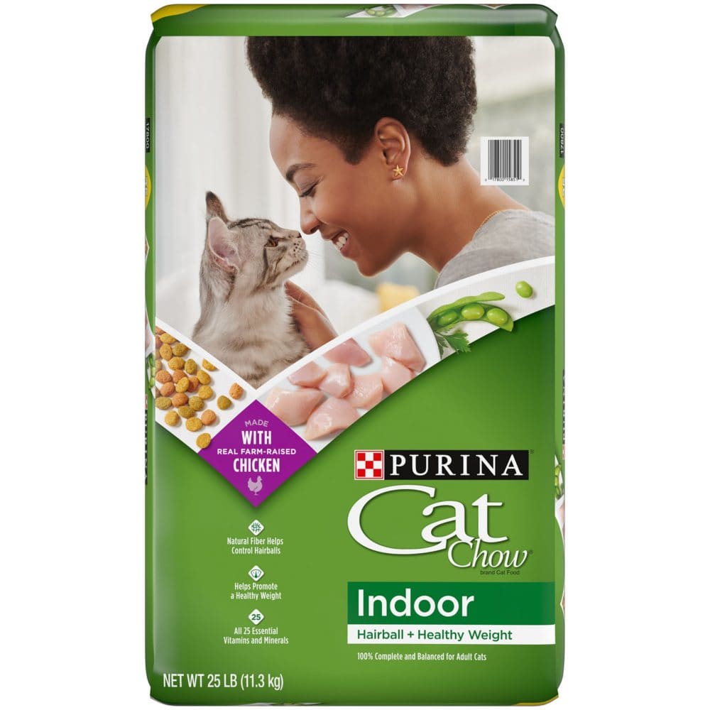 Purina Cat Chow Indoor Dry Cat Food Hairball + Healthy Weight - 25 lb. Bag - Cat Food & Treats - Purina Cat