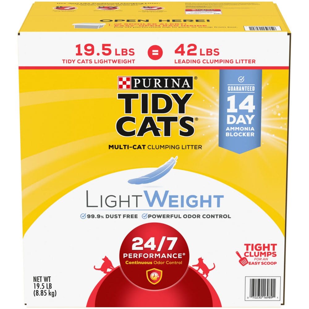 Purina Tidy Cats Light Weight Multi-Cat Clumping Cat Litter (19.5 lbs.) - Cat Litter - Purina Tidy