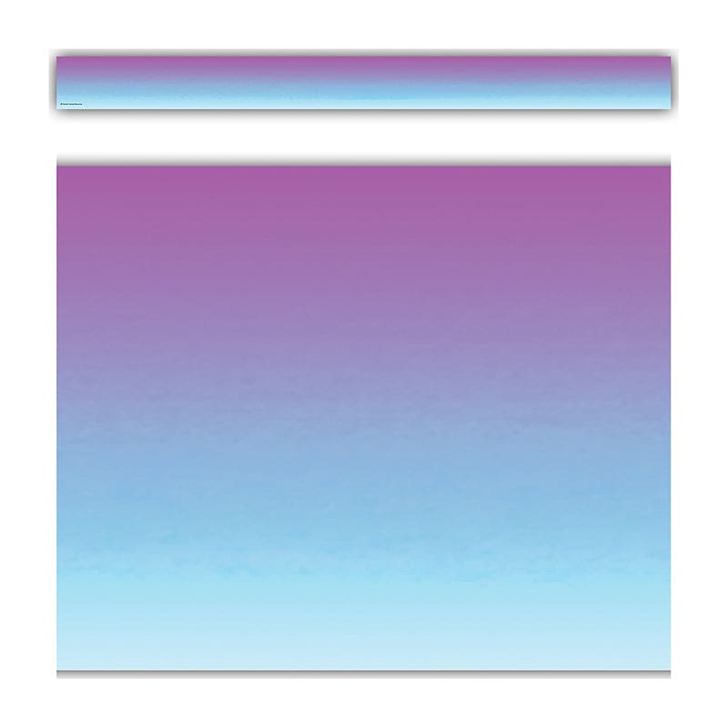 Purple & Blu Color Wash Border Trim Straight (Pack of 10) - Border/Trimmer - Teacher Created Resources