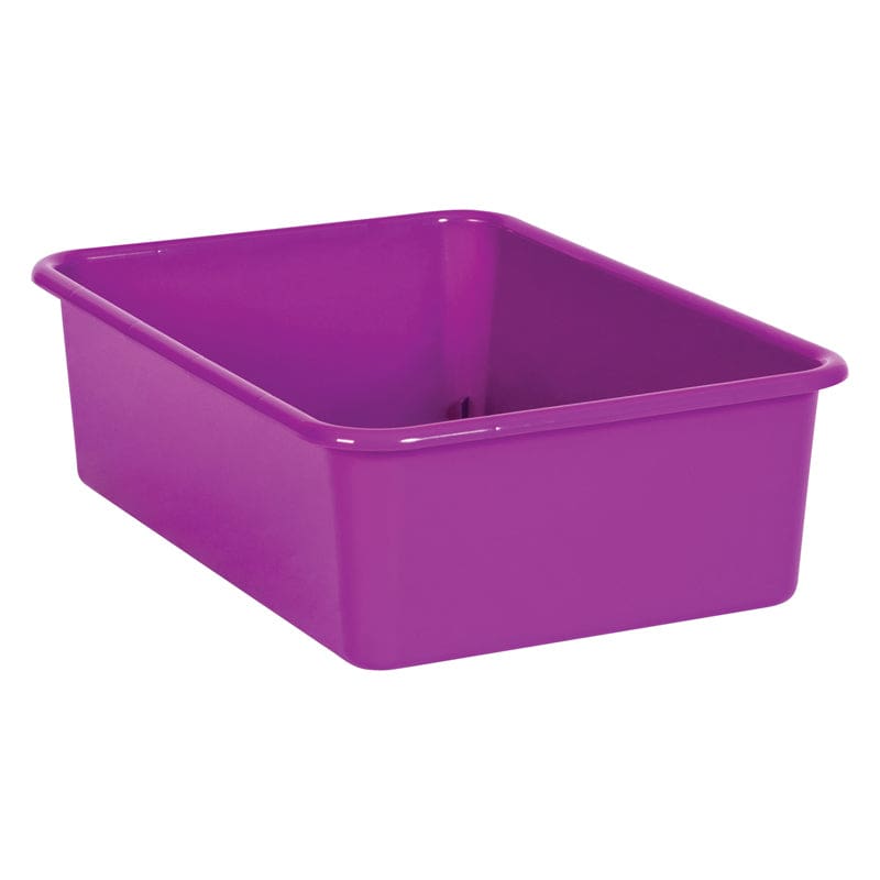 Purple Large Plastic Storage Bin (Pack of 6) - Storage Containers - Teacher Created Resources