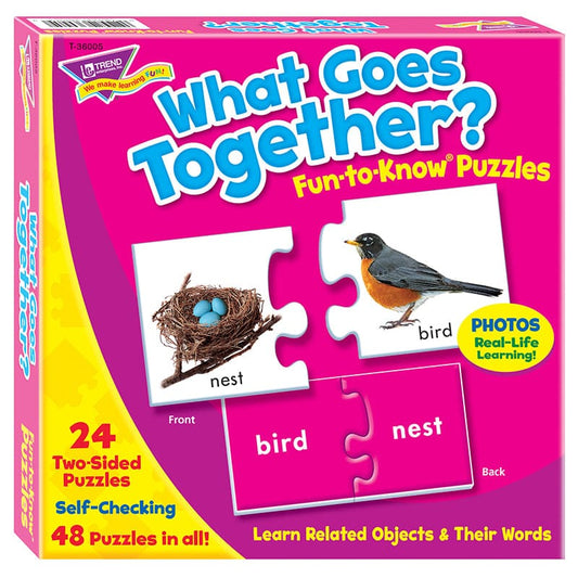 Puzzle What Goes Together (Pack of 3) - Puzzles - Trend Enterprises Inc.