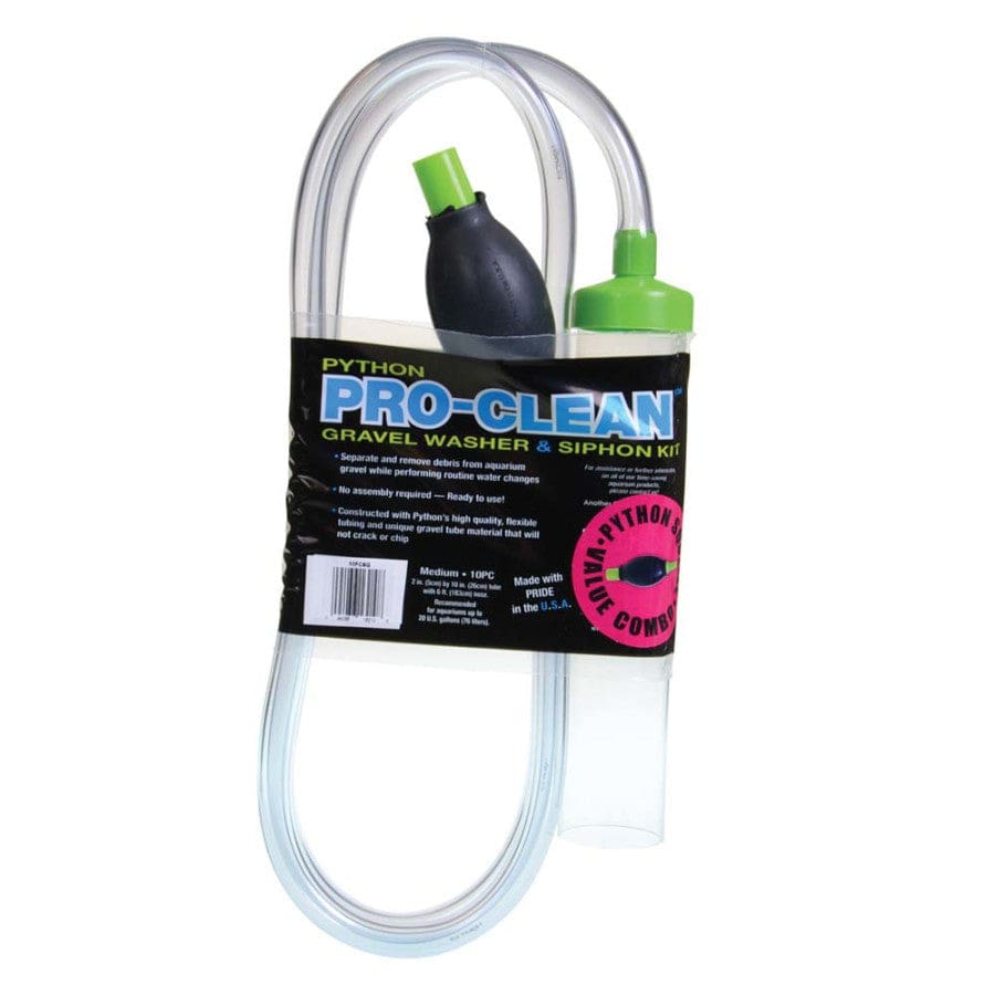 Python Pro-Clean Gravel Washer & Siphon Kit with Squeeze Medium - Pet Supplies - Python