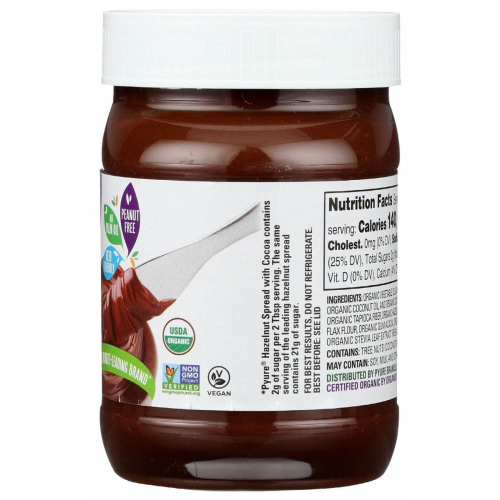PYURE Grocery > Pantry > Condiments PYURE: Spread Hzlenut Cocoa Org, 13 oz