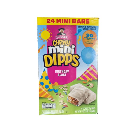 Quaker Quaker Chewy Dipps, Multiple Choice Flavor, 17.7 oz, 24 Count