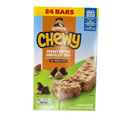 Quaker Quaker Chewy Granola Bars, Peanut Butter Chocolate Chip, 24 Pack, 20.3 oz