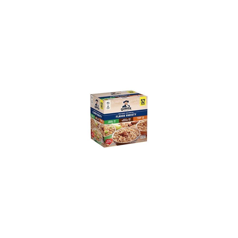 Quaker Instant Oatmeal Variety Pack (52 pk.) - Cereal & Breakfast Foods - Quaker Instant