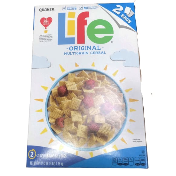 Quaker Life Cereal, 62 Ounce - ShelHealth.Com
