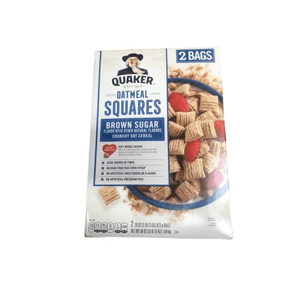 Quaker Oatmeal Squares, 2 pk./29 oz. - ShelHealth.Com