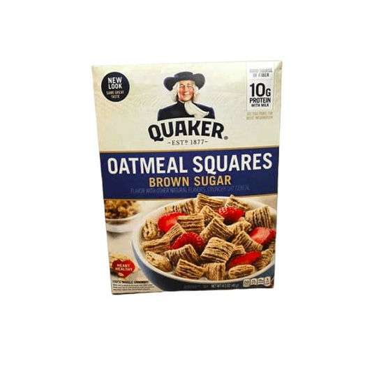 Quaker Oatmeal Squares Brown Sugar, 14.5 oz - ShelHealth.Com