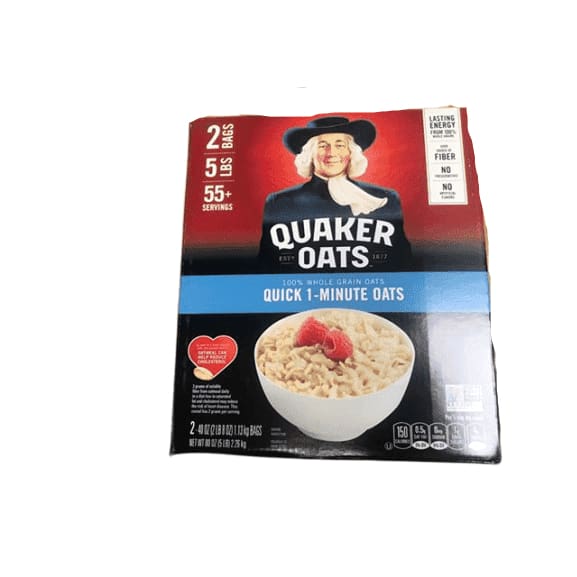 Quaker Oats Quick 1 Minute Oatmeal - 5 lb. - ShelHealth.Com