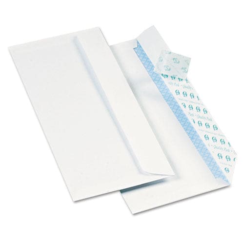 Quality Park Redi-strip Security Tinted Envelope #10 Commercial Flap Redi-strip Heat-resistant Closure 4.13 X 9.5 White 1,000/box - Office -