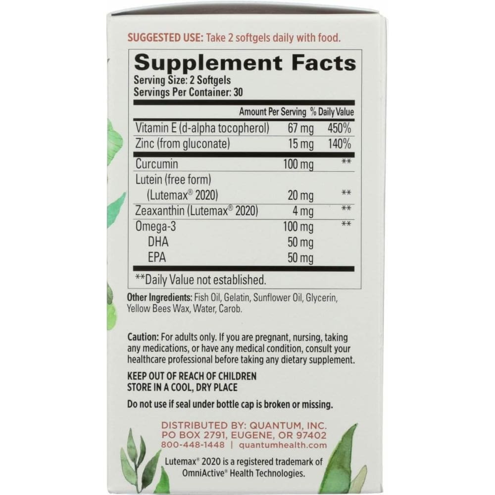 QUANTUM HEALTH Quantum Digital Blue Eye Health, 60 Sg