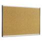 Quartet Arc Frame Cubicle Cork Board 30 X 18 Natural Surface Silver Aluminum Frame - School Supplies - Quartet®