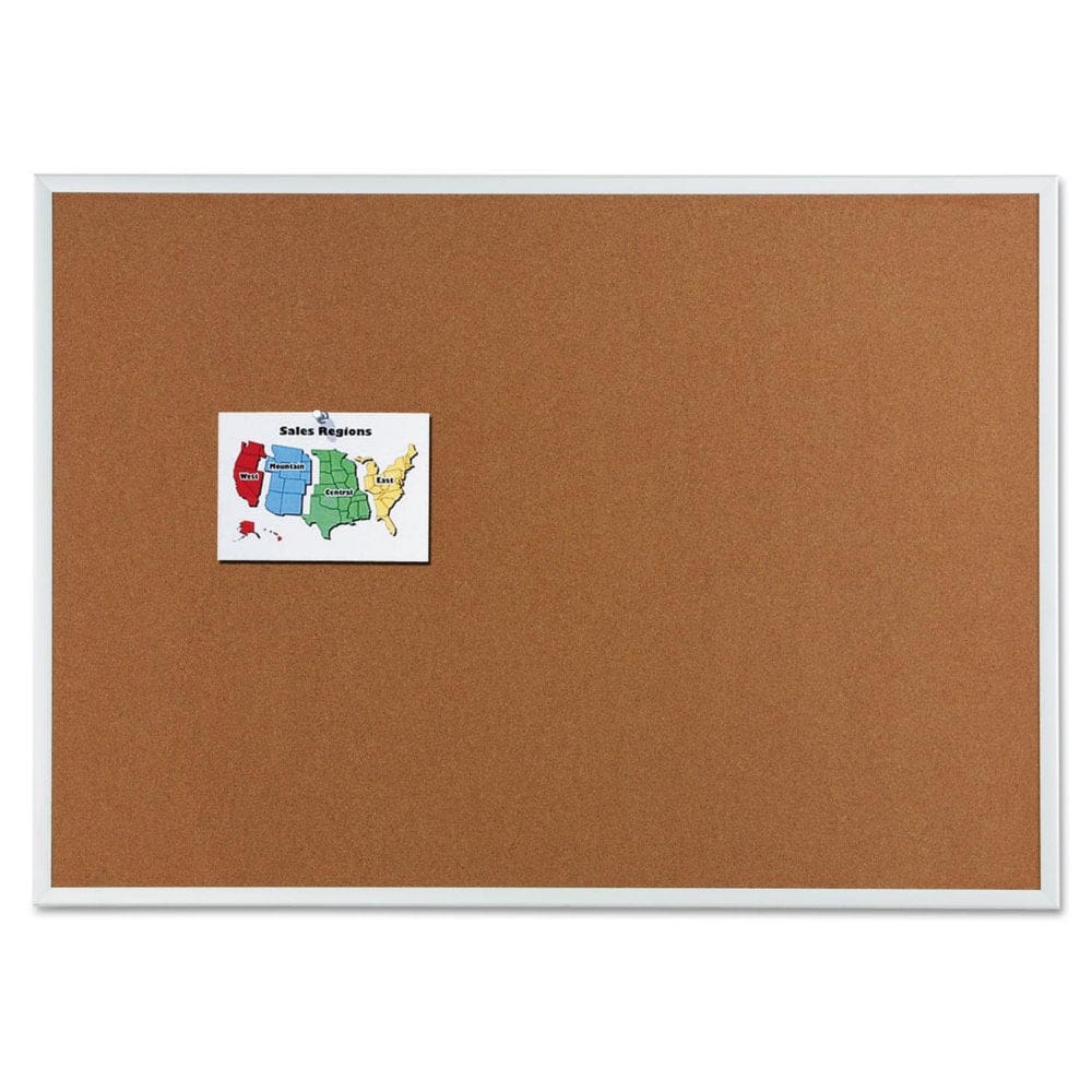 Quartet Classic Cork Bulletin Board 60 x 36 Silver Aluminum Frame - Boards & Accessories - Quartet