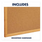 Quartet Classic Series Cork Bulletin Board 96 X 48 Natural Surface Oak Fiberboard Frame - School Supplies - Quartet®