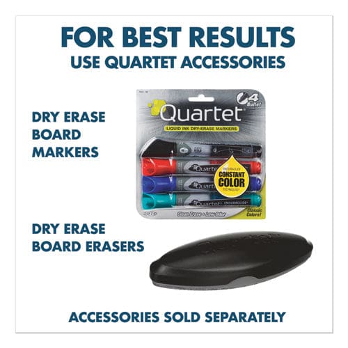 Quartet Classic Series Porcelain Magnetic Dry Erase Board 96 X 48 White Surface Silver Aluminum Frame - School Supplies - Quartet®
