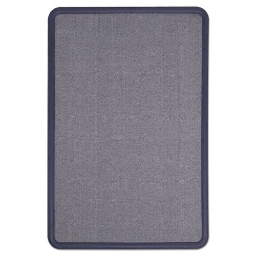 Quartet Contour Fabric Bulletin Board 36 X 24 Light Blue Surface Navy Blue Plastic Frame - School Supplies - Quartet®