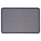 Quartet Contour Fabric Bulletin Board 48 X 36 Light Blue Surface Navy Blue Plastic Frame - School Supplies - Quartet®