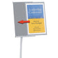 Quartet Designer Sign Stand Silver Aluminum Frame 11 X 17 - Office - Quartet®