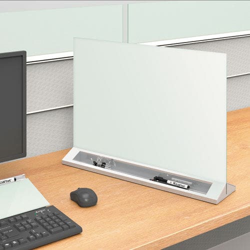Quartet Desktop Magnetic Glass Dry-erase Panel 23 X 17 White Surface - School Supplies - Quartet®