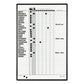 Quartet Employee In/out Board System Up To 36 Employees 24 X 36 Porcelain White/gray Surface Black Aluminum Frame - School Supplies -