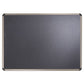 Quartet Prestige Euro-style Embossed Foam Bulletin Board 48 X 34.44 Black Surface Euro Titanium Aluminum Frame - School Supplies - Quartet®