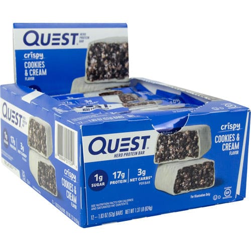 Quest Nutrition Quest Hero Bar Cookies & Cream 12 ea - Quest Nutrition
