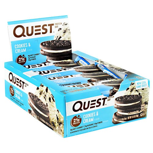 Quest Nutrition Quest Protein Bar Cookies & Cream 12 ea - Quest Nutrition