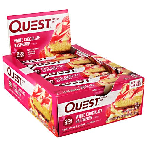 Quest Nutrition Quest Protein Bar White Chocolate Raspberry 12 ea - Quest Nutrition
