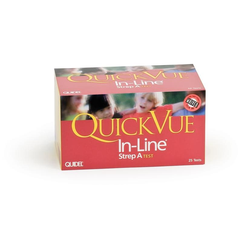 Quidel Quickvue Inline Strep A Test Box of 25 - Diagnostics >> Test Kits and Supplies - Quidel