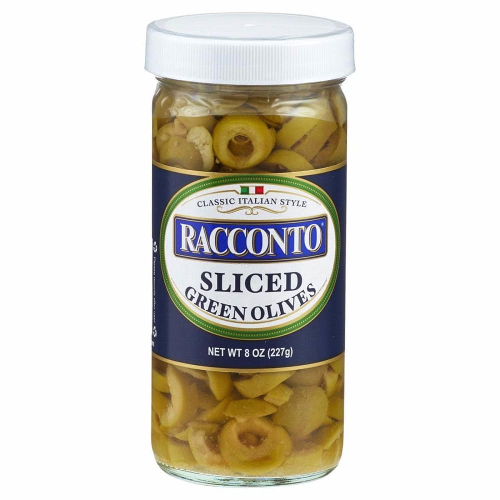 RACCONTO Grocery > Pantry RACCONTO: Sliced Green Olives, 8 oz