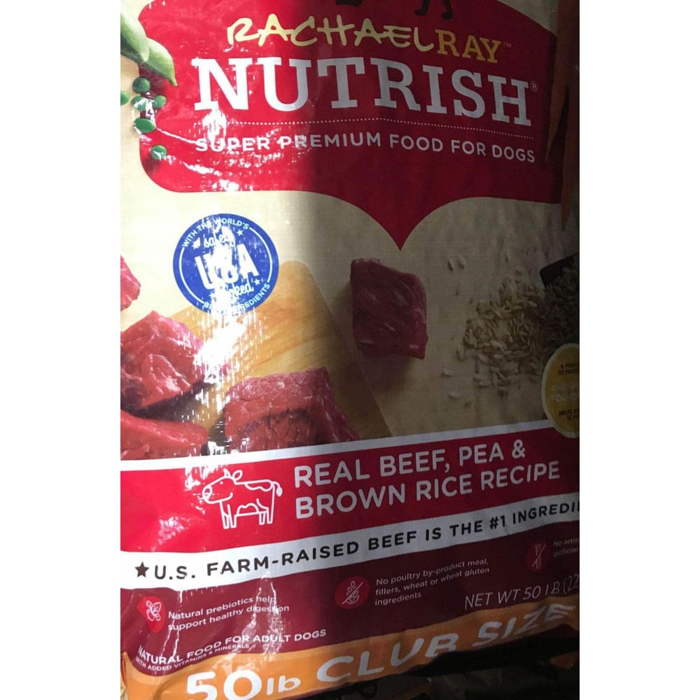 Rachael Ray Nutrish Real Beef & Brown Rice Dog Food, 40 lbs. - ShelHealth.Com