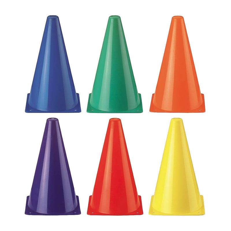 Rainbow Cones Set Of 6 (Pack of 3) - Cones - Dick Martin Sports
