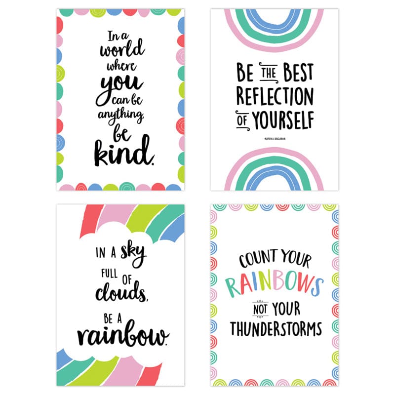 Rainbow Doodles 4 Poster Pack (Pack of 2) - Motivational - Creative Teaching Press