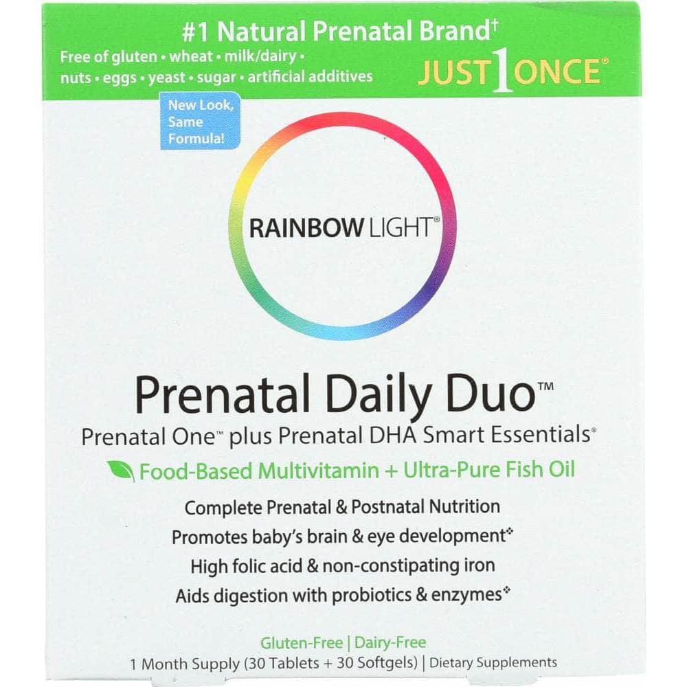 RAINBOW LIGHT Vitamins & Supplements > Vitamins & Minerals RAINBOW LIGHT: Rainbow Light Prenatal 1 DHA Combo, 30 pc