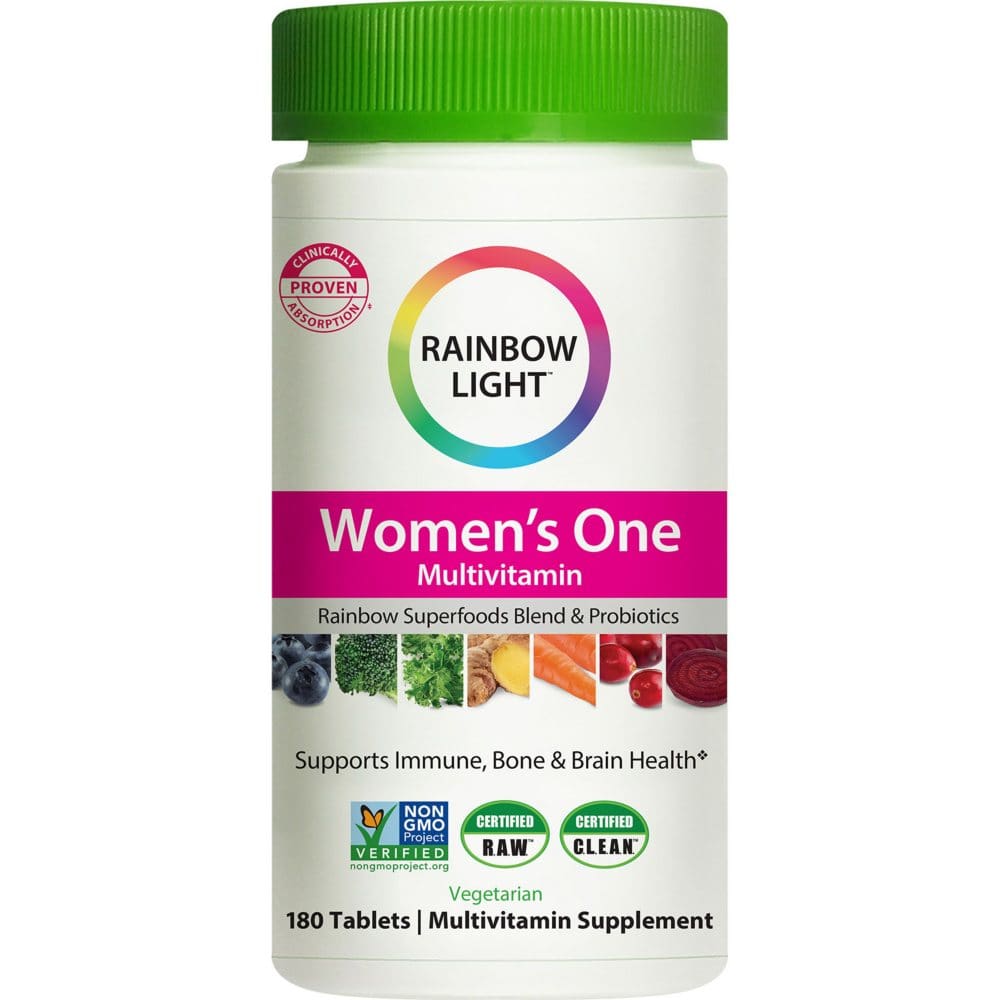 Rainbow Light Women’s One Multivitamin Plus Superfoods & Probiotics (180 ct.) - Multivitamins - Rainbow Light