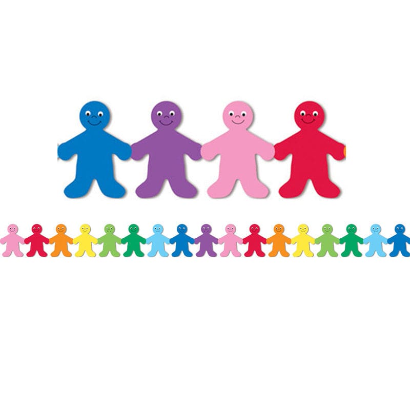 Rainbow People Mighty Brights Border (Pack of 8) - Border/Trimmer - Hygloss Products Inc.