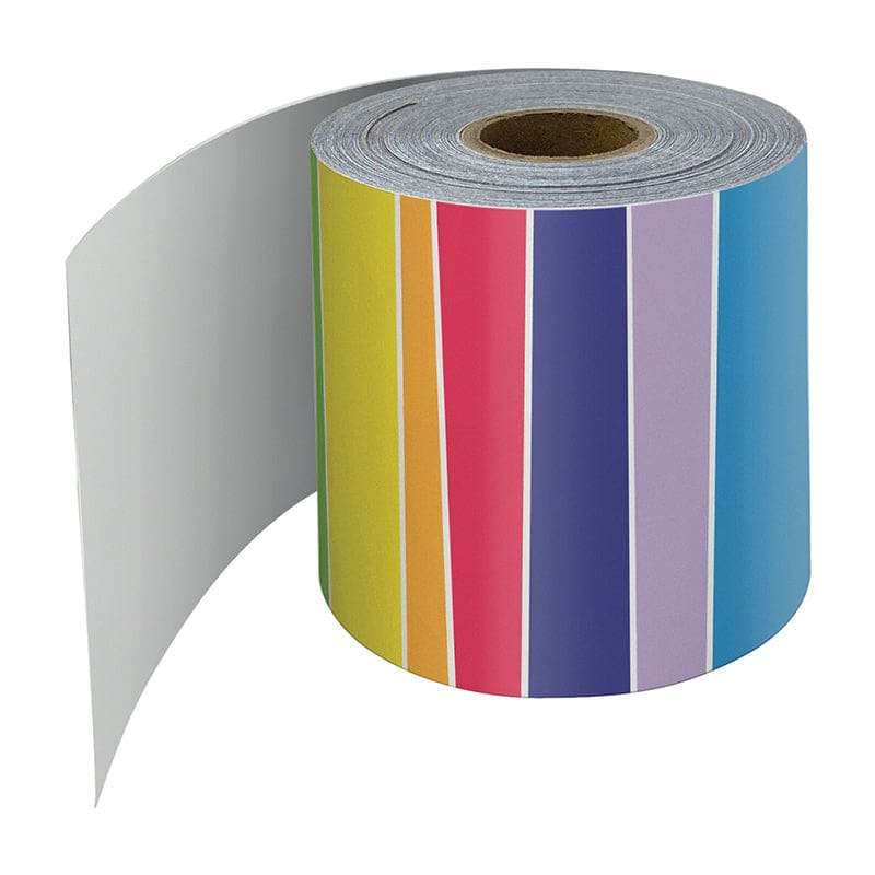 Rainbow Rolled Straight Borders (Pack of 6) - Border/Trimmer - Carson Dellosa Education