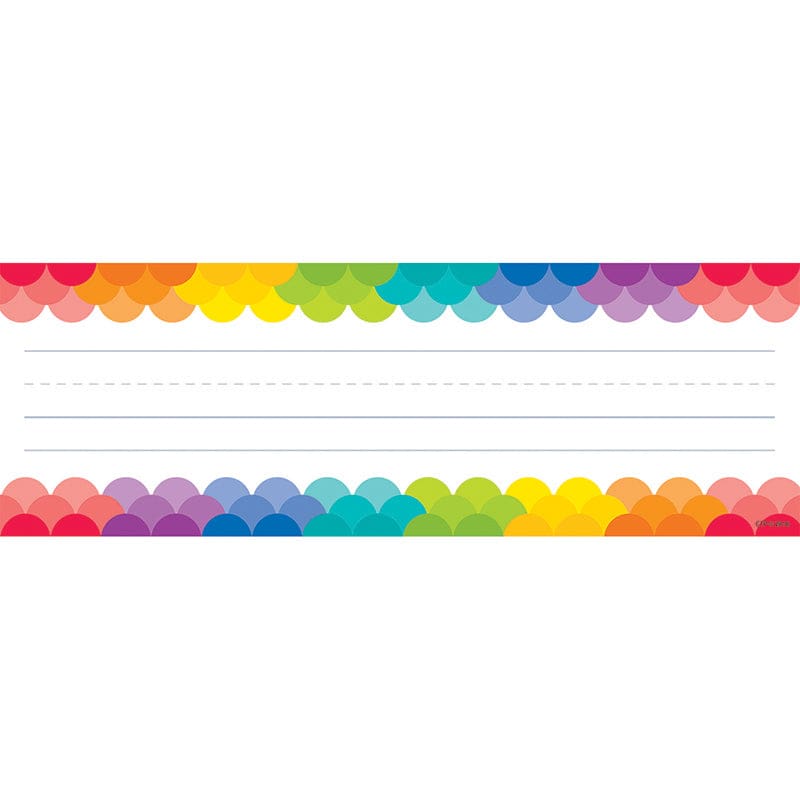 Rainbow Scallops Name Plates (Pack of 8) - Name Plates - Creative Teaching Press