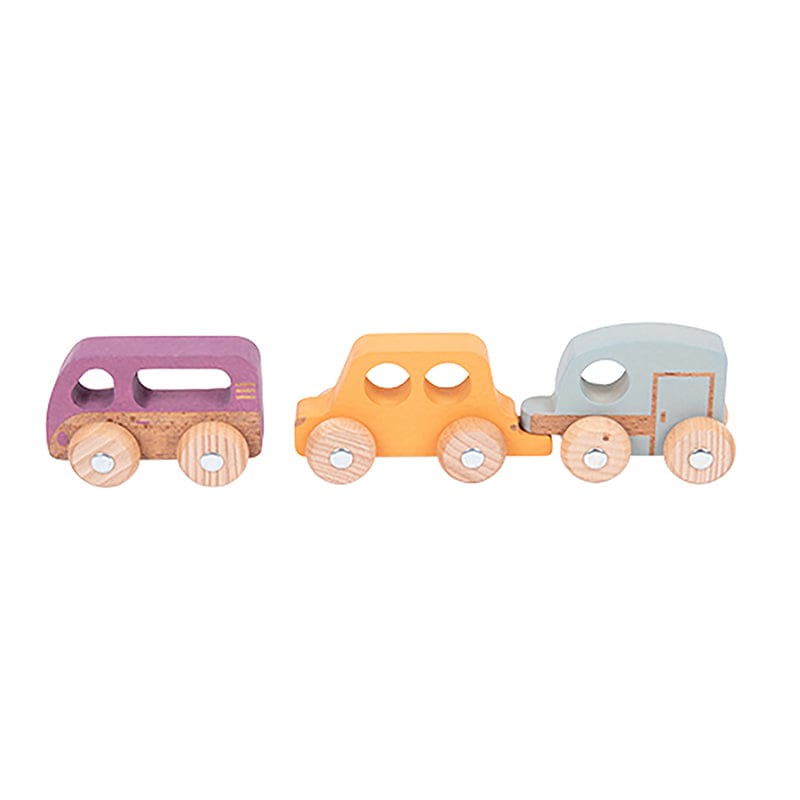 Rainbow Wood Adven Vehicles 3/Set - Vehicles - Learning Advantage