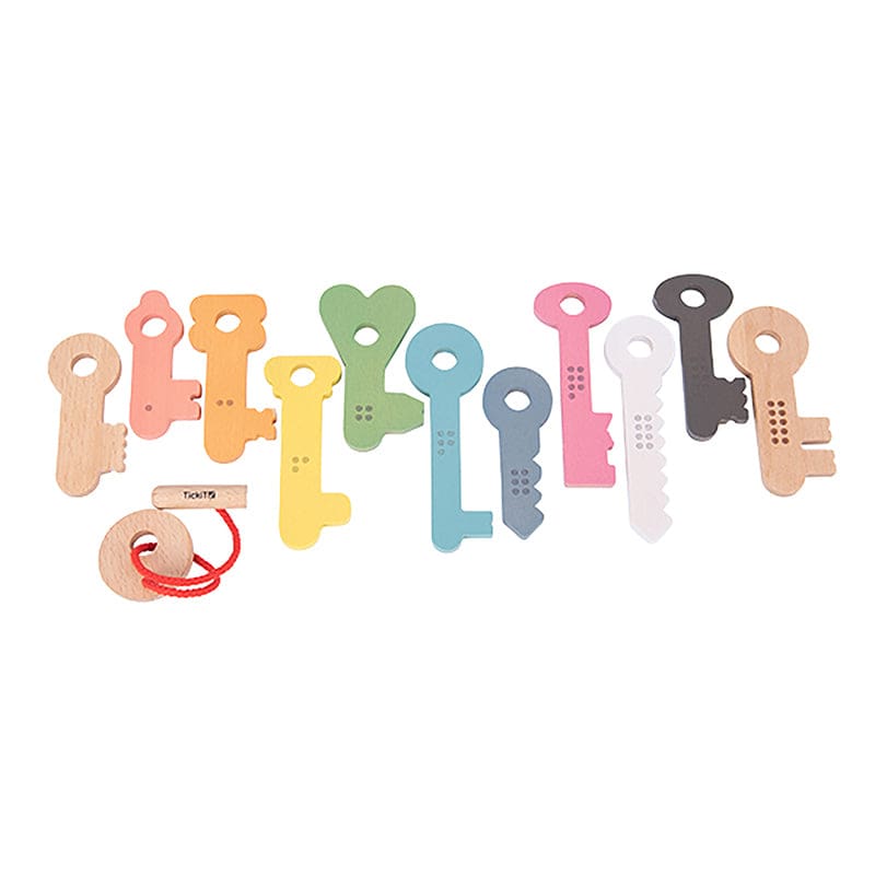 Rainbow Wooden Keys Set Of 11 - Toys - Learning Advantage