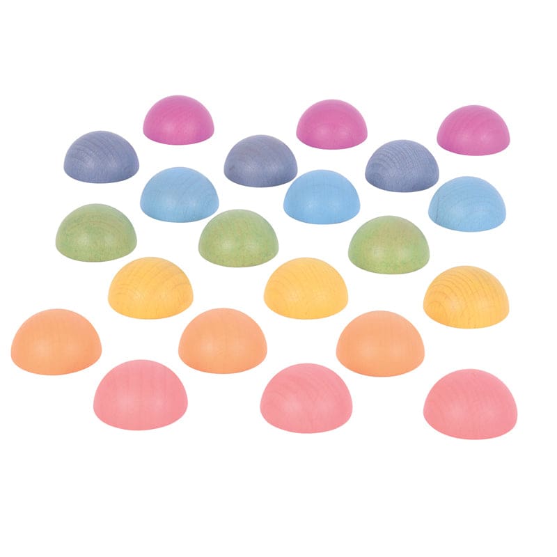 Rainbow Wooden Semispheres - Manipulatives - Learning Advantage