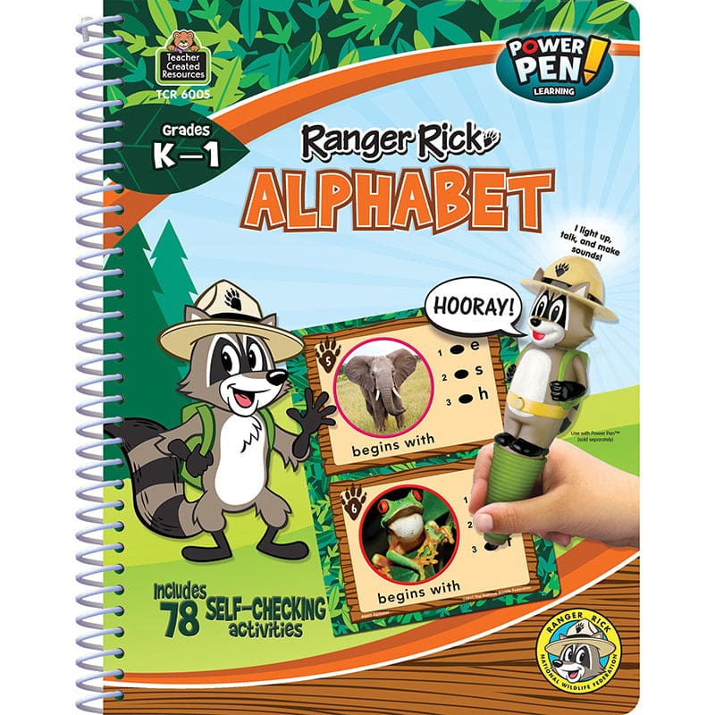 Ranger Rick Pen Learn Book Alphabet (Pack of 6) - Letter Recognition - Teacher Created Resources