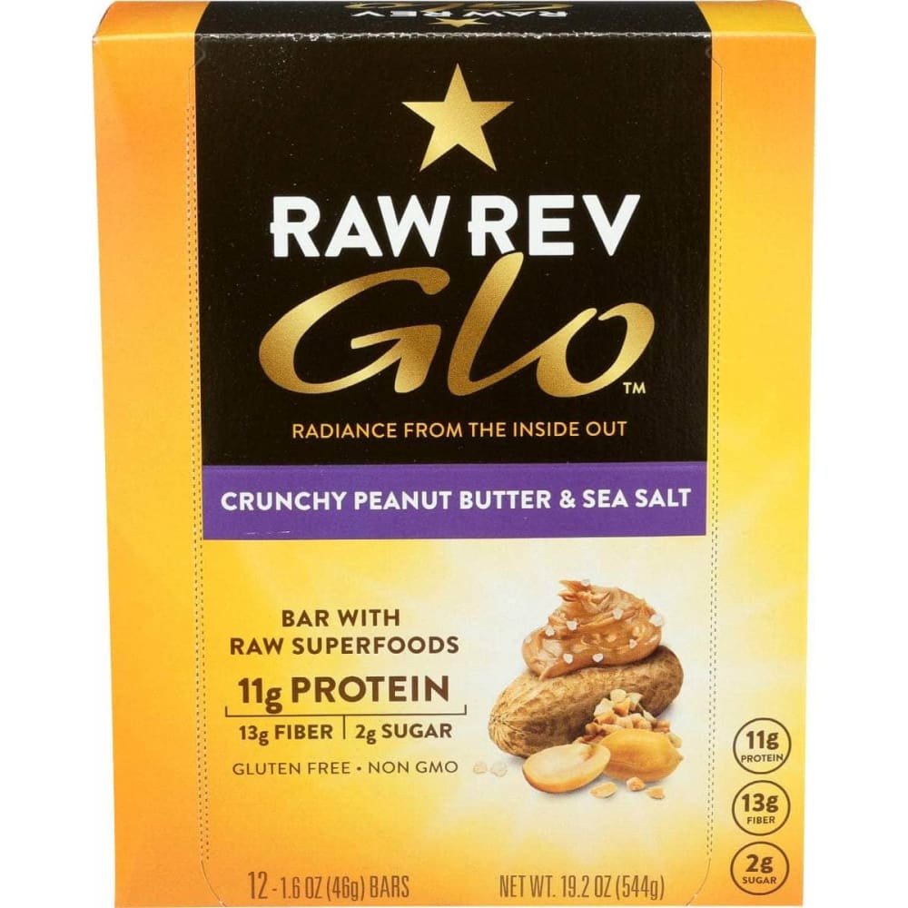 RAW REV RAW REV Crunchy Peanut Butter Sea Salt Bar, 1.6 oz