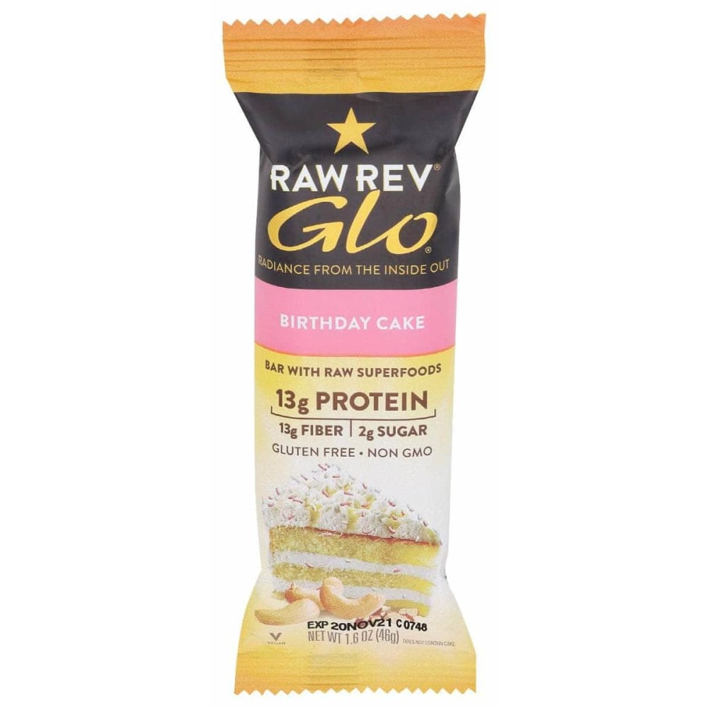 RAW REV RAW REV Glo Birthday Cake Bar, 1.6 oz