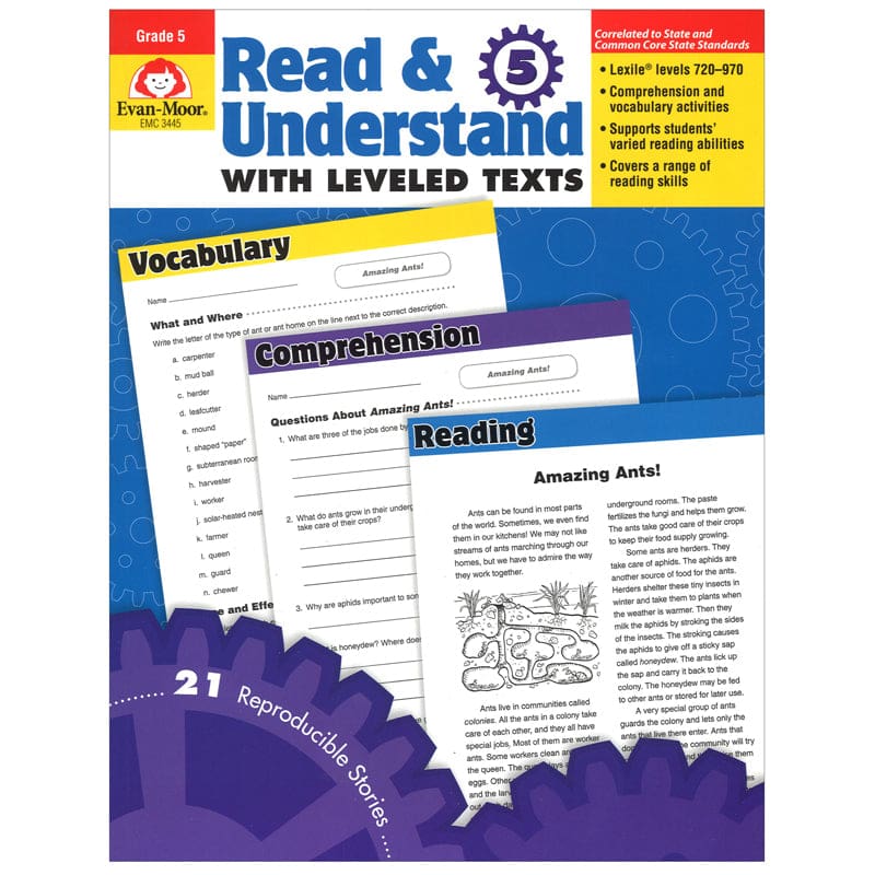 Read And Understand With Leveled Texts Gr 5 - Reading Skills - Evan-moor