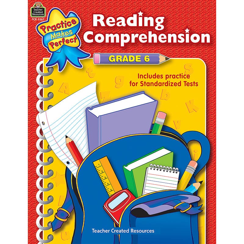 Reading Comprehension Gr 6 Practice Makes Perfect (Pack of 10) - Comprehension - Teacher Created Resources