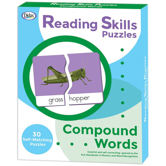 Reading Skills Puzzle Compound Word (Pack of 3) - Word Skills - Didax